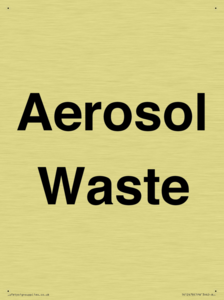 Aerosol Waste
